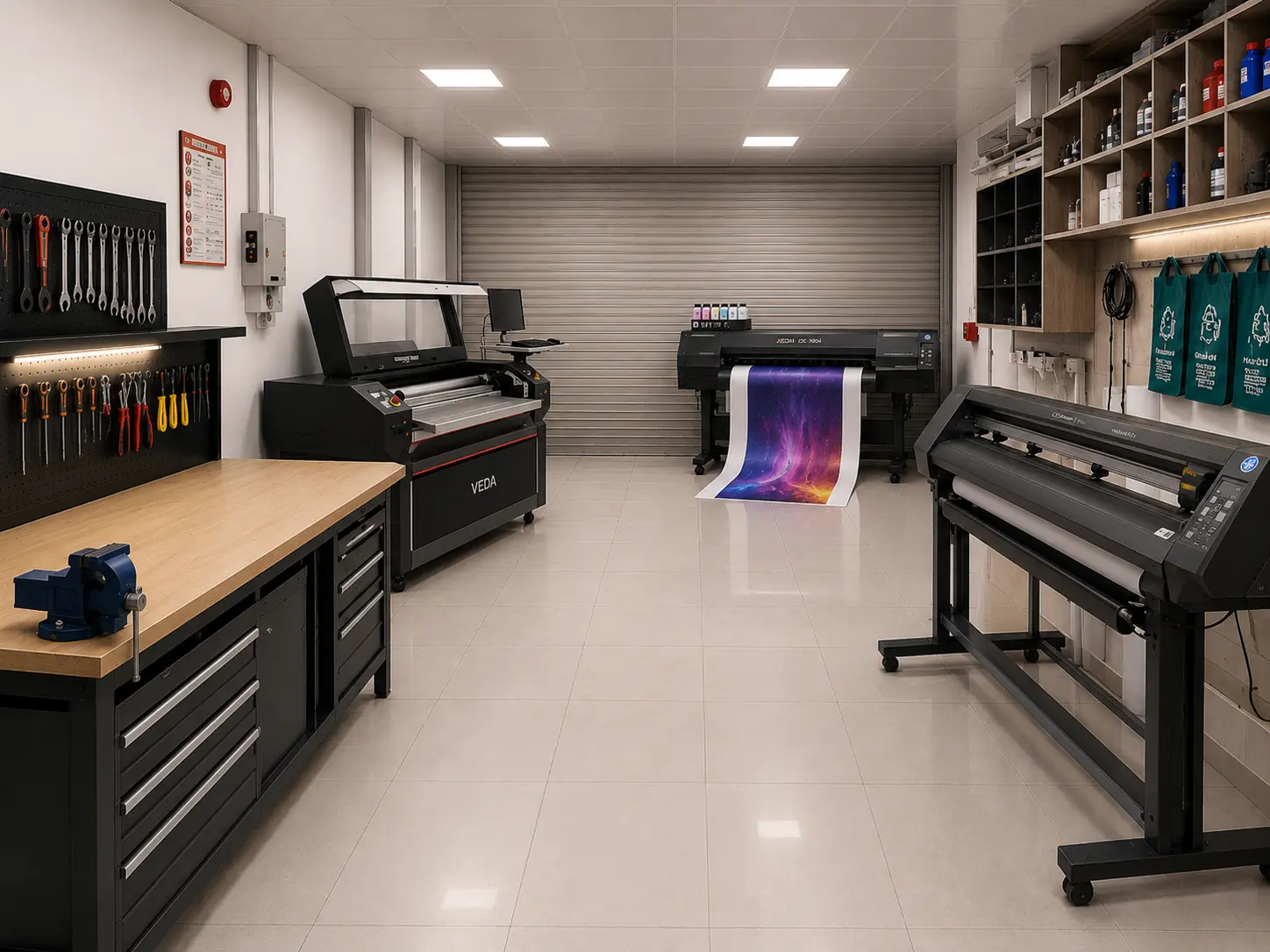 Al-Rashid Sign fabrication workshop in Riyadh